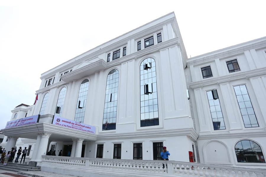 Nepal’s Prime Minister’s Office shifted to the new Ministry of Home Affairs building after arson at Singha Durbar.