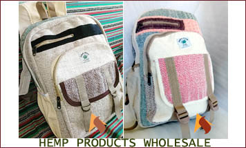 Nepal Hemp Bags, Hemp Fabric Backpacks, Sustainable, Eco-friendly, Handmade, Natural fibers