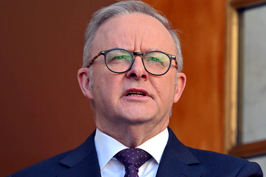 Prime Minister Anthony Albanese addressing media on intelligence confirming Iran directed attacks on Australia’s Jewish community.