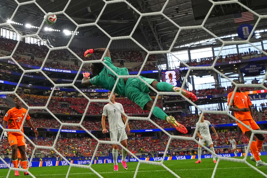 Norway's Antonio Nusa scores their opening goal against Ivory Coast