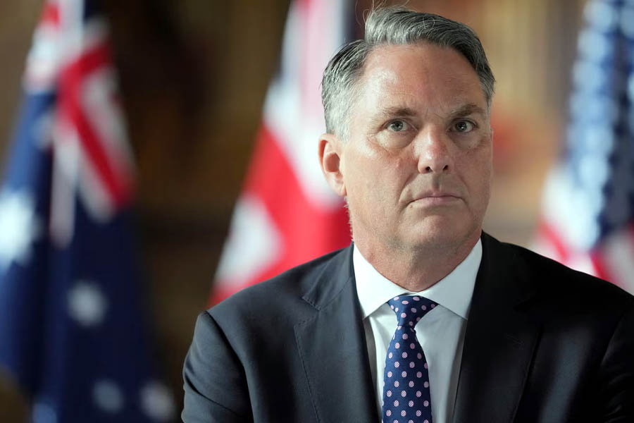 The Australian defence minister, Richard Marles, says ‘we look forward to working closely with the US’ on the review of the Aukus defence pact.