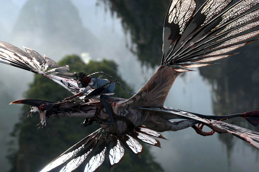 Scene from Avatar: Fire and Ash highlighting its immersive visuals and large-scale cinematic spectacle.