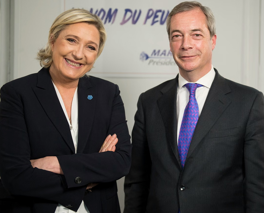 Bardella and Farage meeting