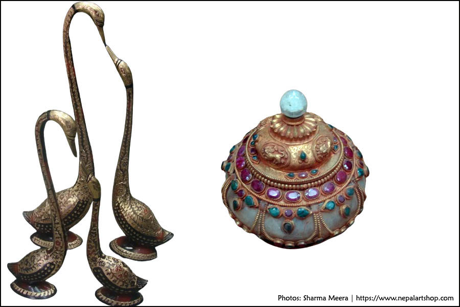 Elegant Bird Sculptures for Wall Decoration - Himalayan Art