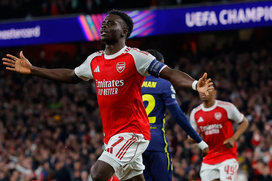 Bukayo Saka's goal sent Arsenal back to the Champions League final for the first time in 20 years.