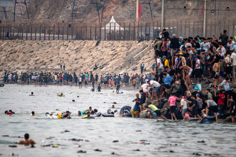 At Least 57 People Die as Tens of Thousands Cross to Spanish Enclave of Ceuta from Morocco — Sánchez Decries 'Violation of Territorial Integrity' as EU Divisions Emerge