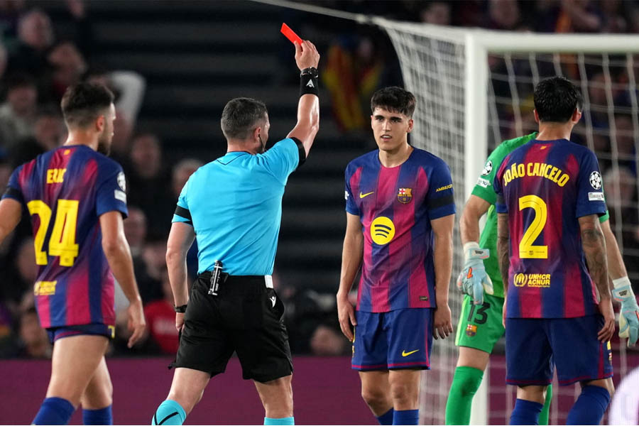 Cubarsi red card Barcelona