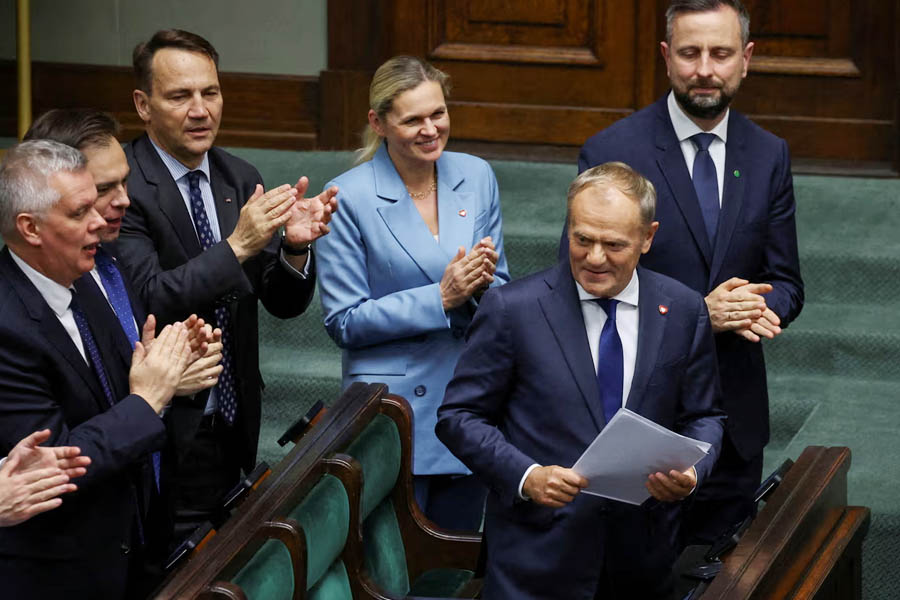 Donald Tusk wins vote of confidence after Polish presidential election blow; Vote passed by 243-210 for prime minister whose preferred presidential candidate lost election this month