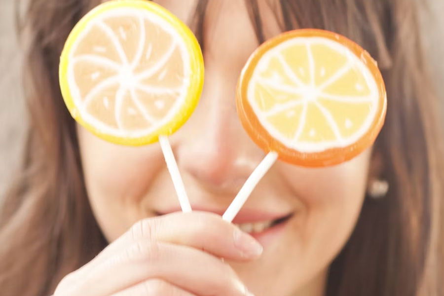Felt lollipops craft