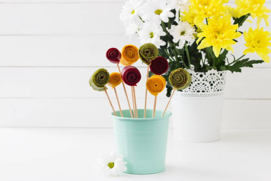 Felt neon vase