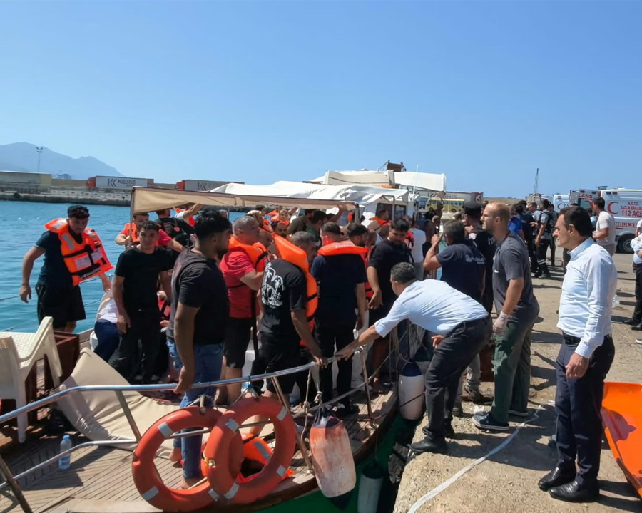 Survivors onshore