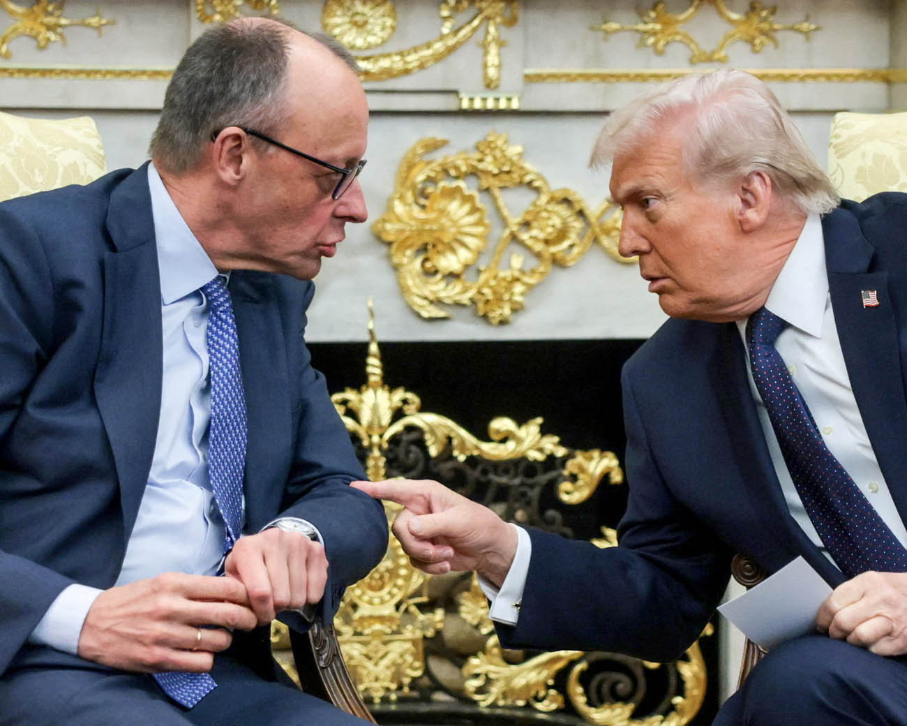 Merz and Trump in Oval Office