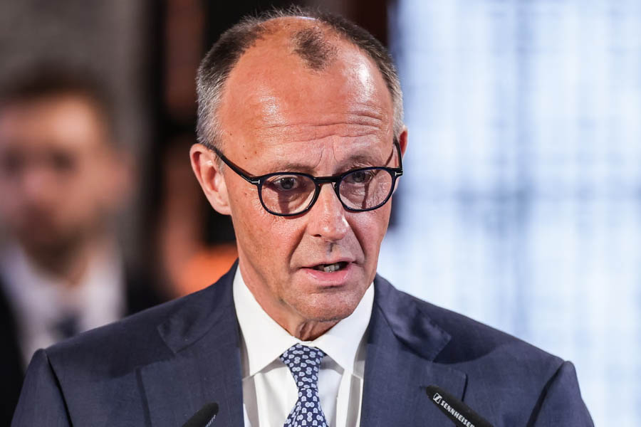 Friedrich Merz speaking about Ukraine