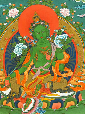 Green Tara Thangka