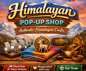 Himalayan Pop-Up Shop, authentic Himalayan crafts, Nepalese handmade products