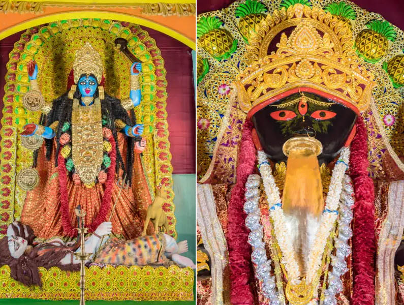 Goddess Kali and Kaal Bhairav - Tantric Deities