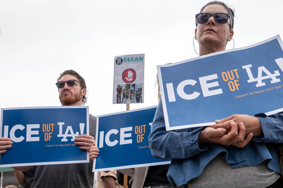Families arrested in LA Ice raids held in basements with little food or water
