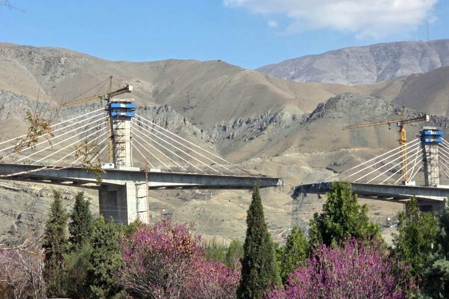 The B1 Bridge linking Karaj to Tehran was bombed by the US on 2 April, splitting the newly completed $400 million suspension bridge in half and killing eight people.