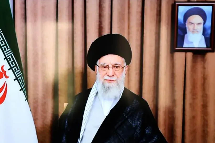 Iran state TV just showed the televised message of Iranian Supreme Leader Ali Khamenei 