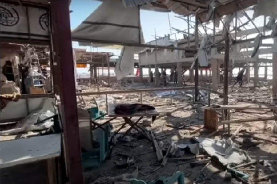 Israel unleashes a new wave of deadly airstrikes across Gaza following mass displacement orders, killing dozens — including at least 30 civilians in a crowded beachside café — as a top Netanyahu aide heads to Washington for urgent ceasefire talks.