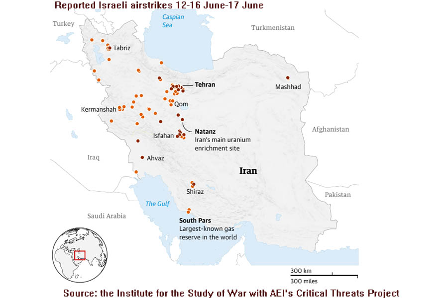 Donald Trump said he had not decided whether or not to take his country into Israel’s new war, as Iran’s supreme leader said the US would face “irreparable damage” if it deployed its military to attack.