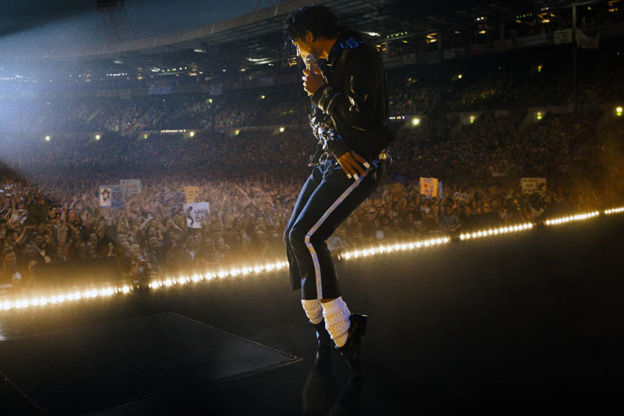 Jaafar Jackson as Michael Jackson in a scene from the film Michael, which shattered box office records with a $217m worldwide opening weekend.