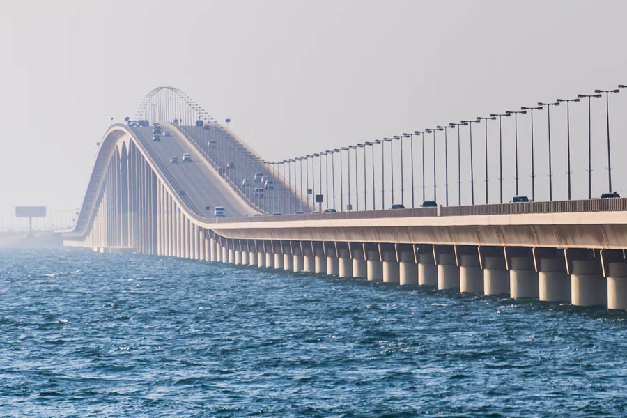 King Fahd Causeway bridge connecting Saudi Arabia and Bahrain