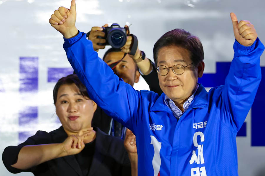 Exit polls in South Korea have projected that Lee Jae-myung will become the country’s new president after a snap election