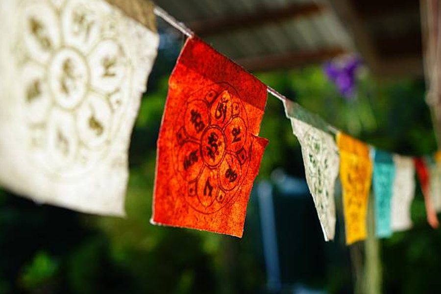 Lokta paper prayer flags