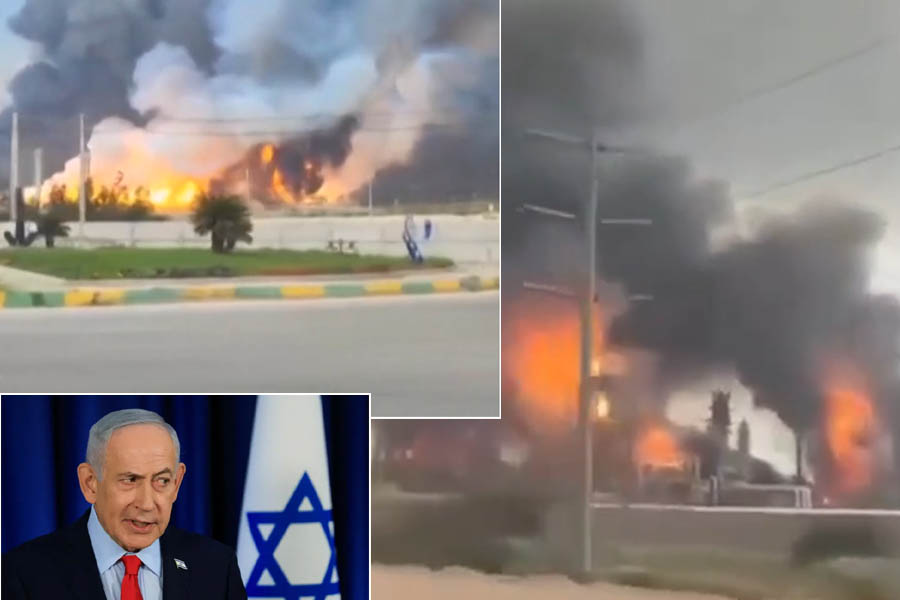 Israeli Prime Minister Benjamin Netanyahu speaking at a press conference, announcing Israel’s solo strike on Iran’s South Pars gas field amid escalating Middle East energy tensions.