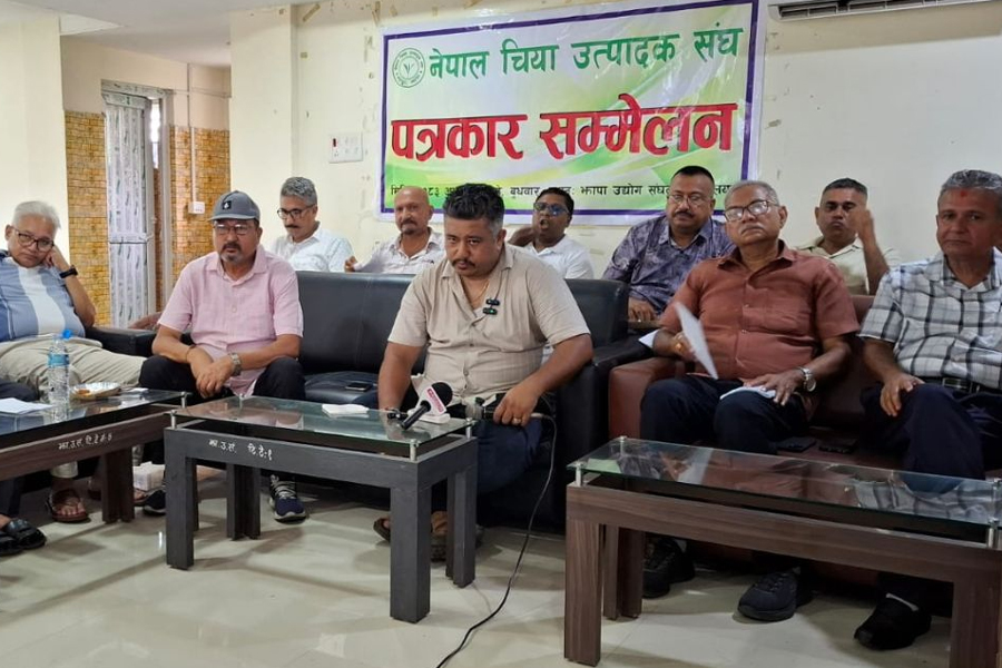 Tea industry representatives submit a memorandum requesting government support to address challenges affecting Nepal's tea exports.