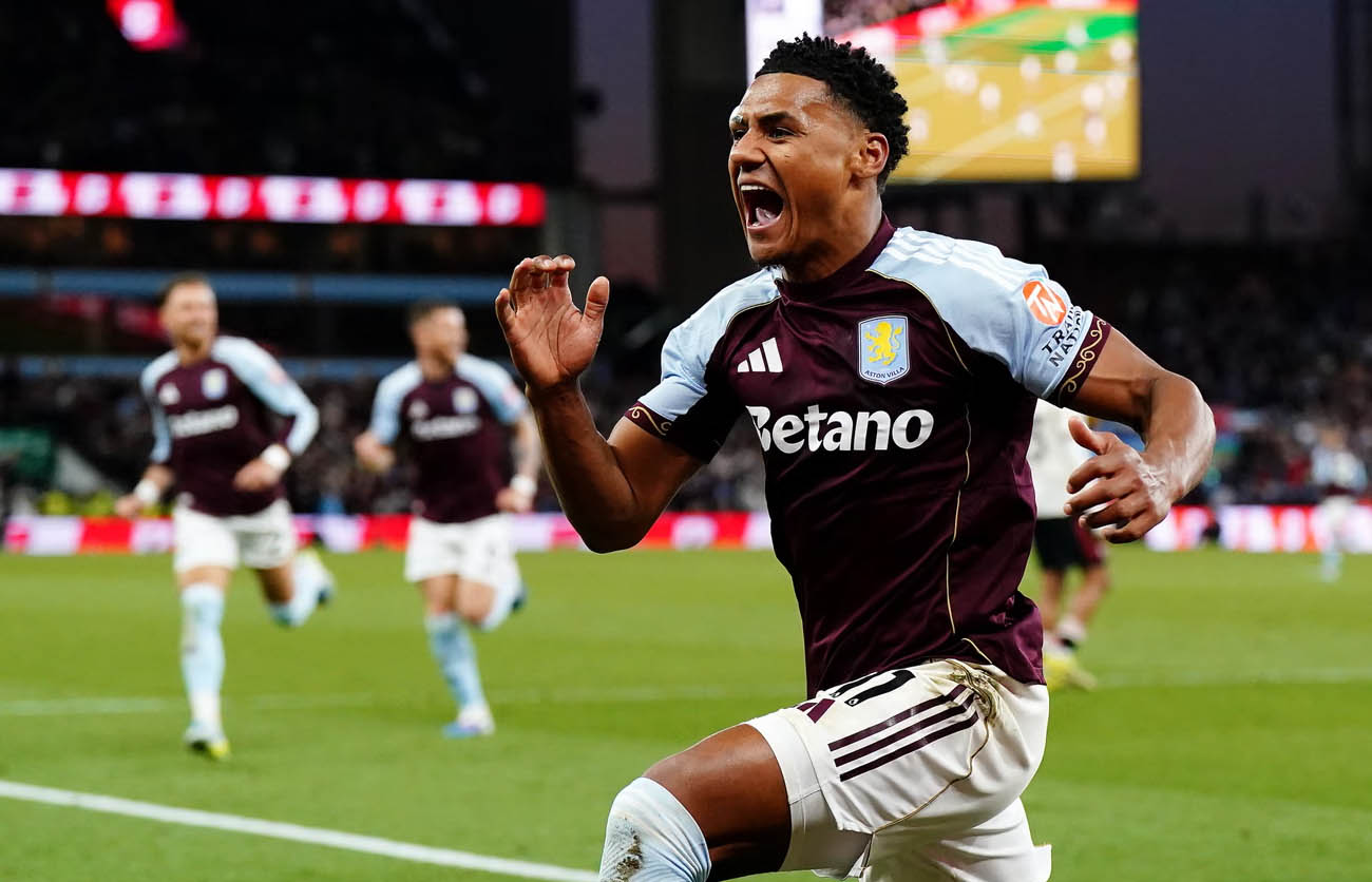 Ollie Watkins celebrating second goal