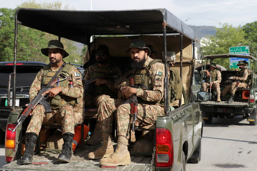 Pakistani security checkpoint in Islamabad