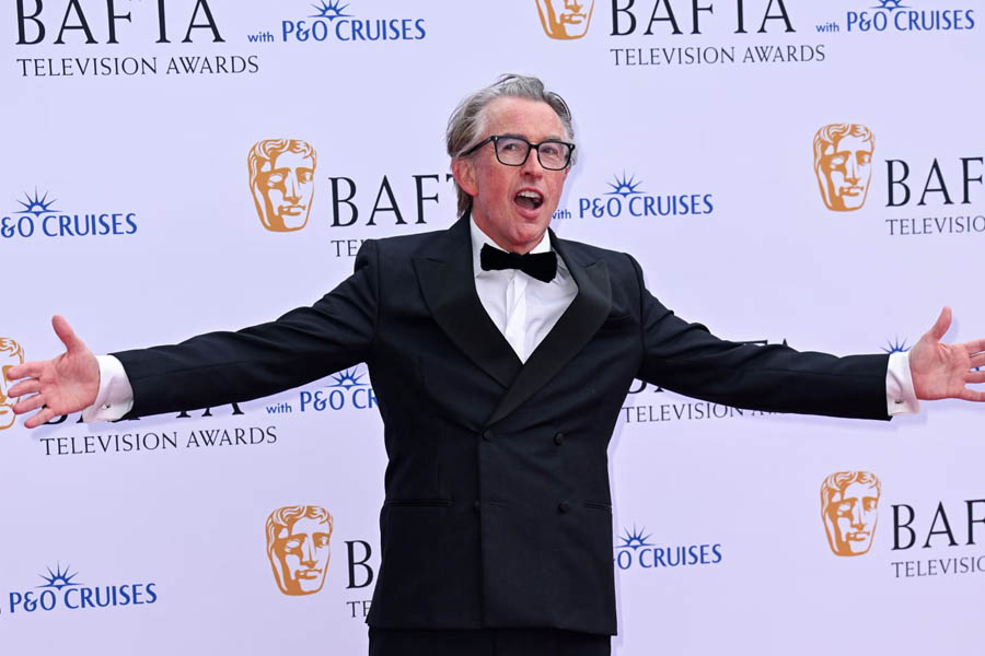 Steve Coogan winning Bafta for Alan Partridge