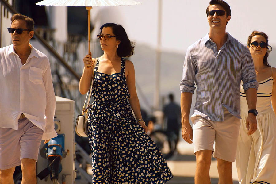 A scene from The White Lotus Season 3, highlighting HBO’s acclaimed series which could come under Netflix ownership in the proposed Warner Bros Discovery deal.