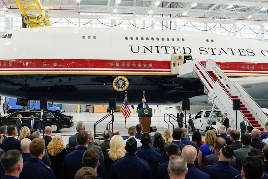 Trump's $1.4 Billion Qatari Gift: Air Force One Gets a Makeover — 'World's Most Luxurious Plane' Lands at Andrews Amid Protests Over $400m Jet