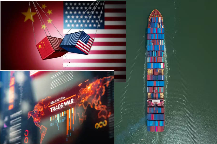 Donald Trump shaking hands with Xi Jinping at the APEC Summit 2025 in South Korea, discussing trade and diplomacy.