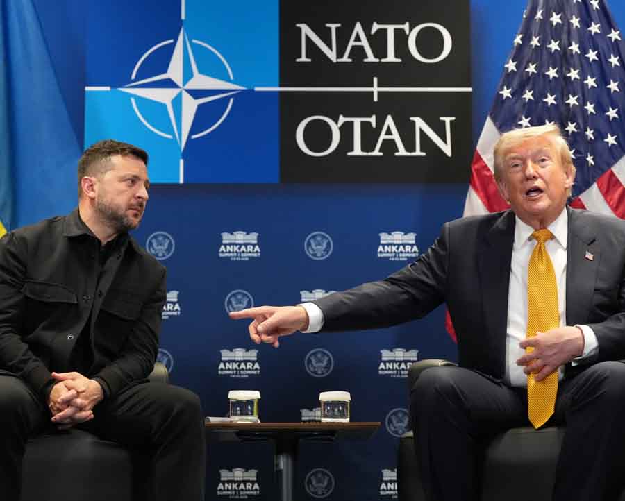Trump Gives Zelenskyy Vague Promise of Licence to Manufacture Patriot Missiles — 'A Little Birdie Told Me This' as Nato Summit Ends With 'Tremendous Love'