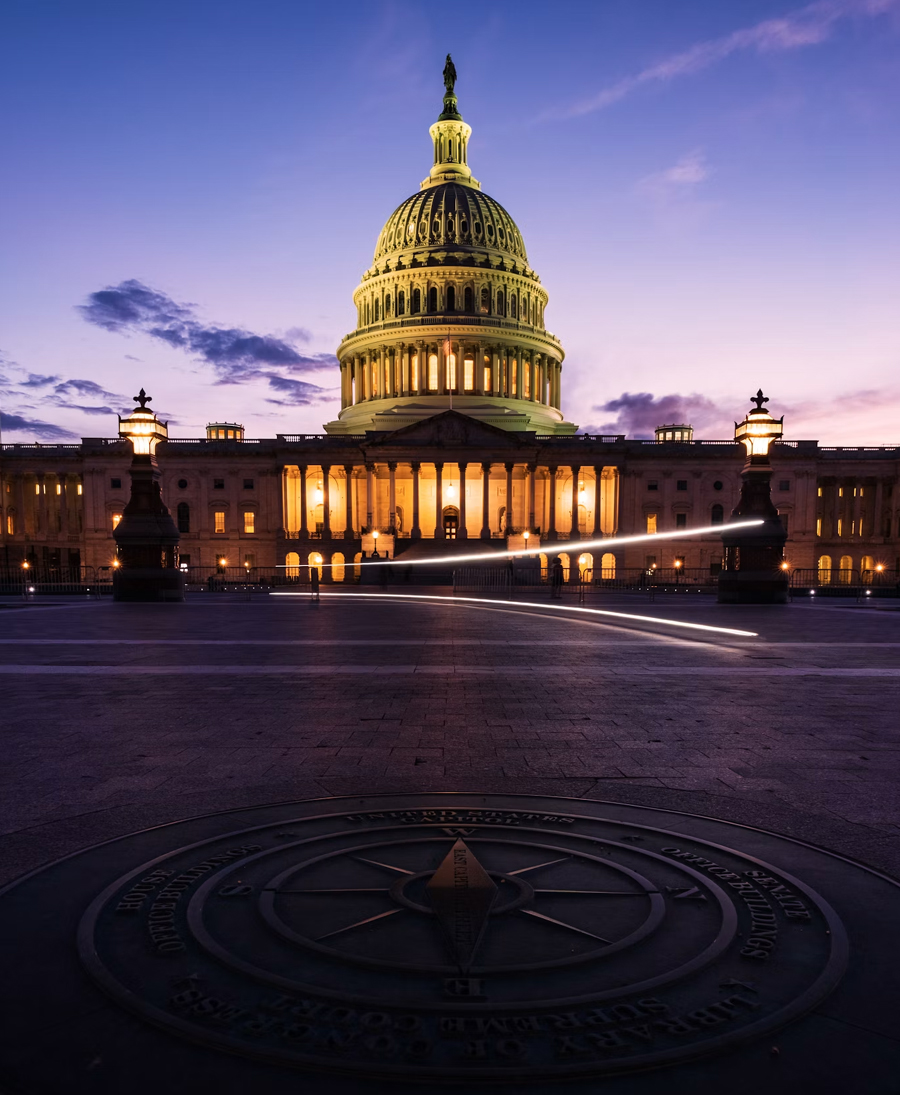 US capitol, and congress in Washington DC, USA