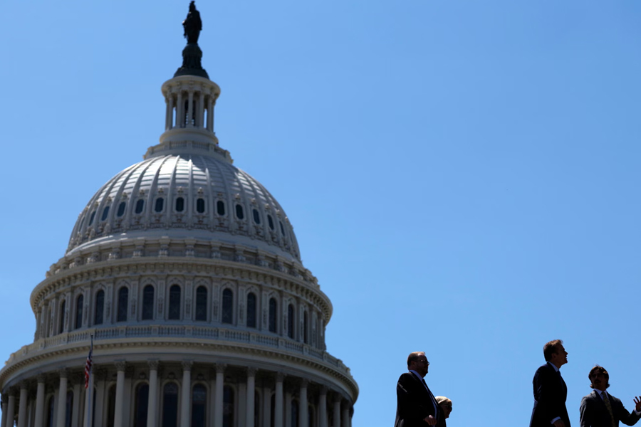 The US Capitol in Washington DC, where House Republicans passed the $70 billion Secure America Act largely along party lines, ending a months-long funding standoff with Democrats.