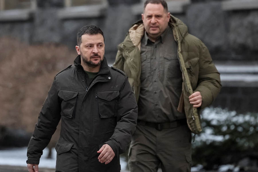 Zelenskyy and Yermak in Kyiv